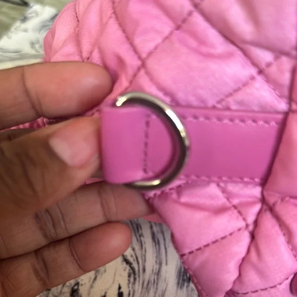 MZ Wallace Pink Quilted Crossbody Bag - Picture 13 of 16